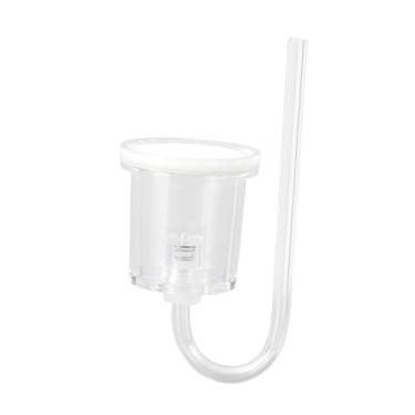Imagem de Bothyi Difusor de CO2 acrílico para aquário, de CO2, proteção antirrefluxo, difusor de bolhas transparente para aquário, formato U, para mesa, sala, L