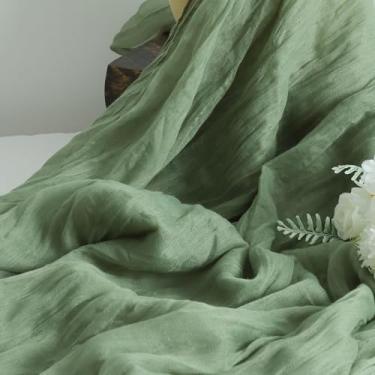 Imagem de Corredor de mesa boho de 89 x 178 cm - Gaze de poliéster leve para decoração de casamento/chá de panela, toalha de mesa transparente rústica para jantares de festa e eventos sazonais (1 peça)