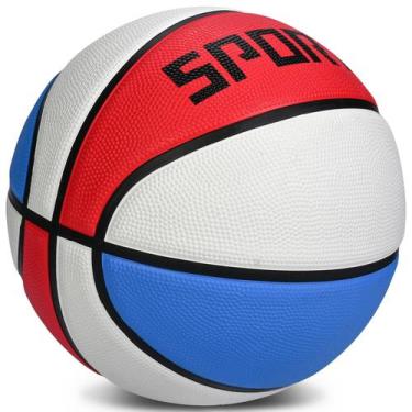 Imagem de Mini Basketball KUYOTQ Baby Toddler Tamanho 1 Borracha Vermelha Branca