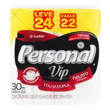 Imagem de 5X Papel Higiênico Personal Vip Folha Dupla 30M