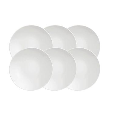 Imagem de Conjunto De Pratos Sobremesa Tramontina Sophia Em Porcelana 21cm 06 Peças