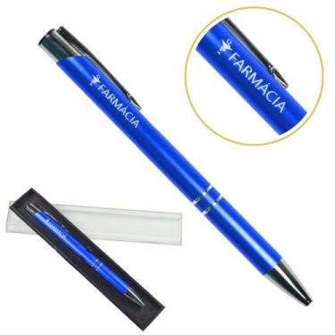Imagem de Caneta Personalizada Cursos Metal Profissional Coloridas Farmácia - ou