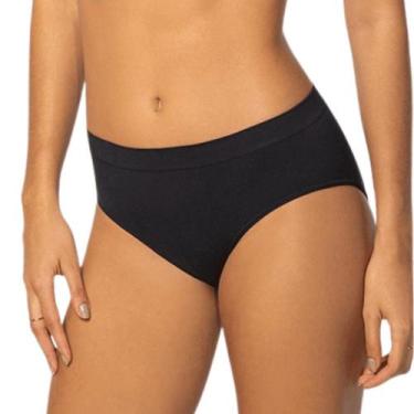 Imagem de Calcinha Clássica Sem Costura Lupo Loba - 4031001, Preto, GG