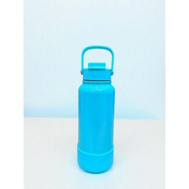 Imagem de Garrafa Termica 1000ml Com Base Protetora de Silicone Cintilante Dia a