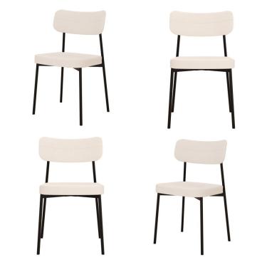 Imagem de Cadeira Mynna Fixa C/4 Pes 525 X 470 X 790 Mm C/4 Un. Corriente Palha Corriente Palha