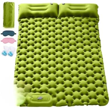 Imagem de Colchão Inflável para Casal - Infável Rápido e Confortável para Camping, Visitas e Descanso em Casa(verde)