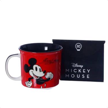Imagem de Caneca Tom Mickey Disney Em Cerâmica Vermelha Perfeita