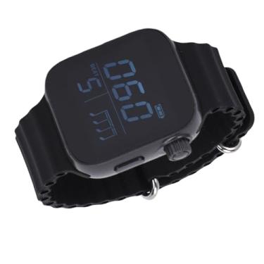 Imagem de Serounder Relógio Metrônomo Vibratório, Estilo Relógio de Pulso Metrônomo Universal Portátil Com Modo Esportivo Ajustável 40-240bpm Rastreador de Prática Musical Vestível para Guitarra