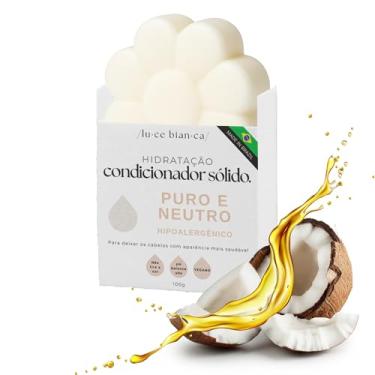 Imagem de Condicionador Sólido Luce Bianca 40g – Vegano, Artesanal, Hidratação e Brilho para Todos os Tipos de Cabelo, Ecológico e Econômico