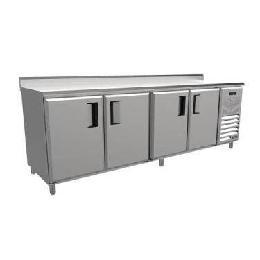 Imagem de Balcão de Encosto Refrigerado Venâncio 2,5m Linha Prime 220V Borda Espelhada PCFRH25-32935