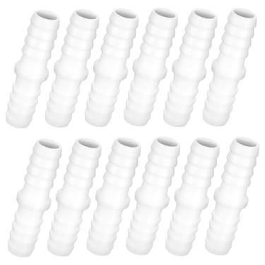 Imagem de Encaixe de mangueira de plástico de 3/20.3 cm x 3/20.3 cm, 12 peças adaptador de conector de encaixe de tubo de mangueira farpada igual emenda de união para ar gás água linha de combustível líquido