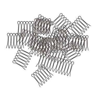 Imagem de barenx 12 peças de grampos de cabelo em forma de U prendedores de cabelo pretos ondulados para salão de beleza