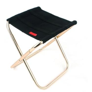 Imagem de Banqueta de acampamento, grande e alta com bolsa de transporte, moldura de liga de alumínio, leve, capacidade de peso de 81,6 kg (aprox. 160 kg), para viagens, caminhadas, churrasco, pesca, praia