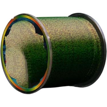 Imagem de Linha De Pesca Multifilamento Trançada De Pe, Monofilamento Invisível De Nylon Com Revestimento Spotled E Speckle Line, 500m green, 0.105mm 0.4