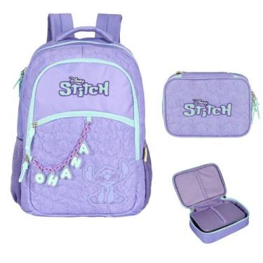 Imagem de Kit Mochila De Costas Estojo Box Stitch Bordado Original - Luxcel, Rox