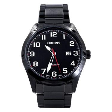 Imagem de Relógio Masculino Orient Preto Aço Inoxidável Original Resistente à Ág