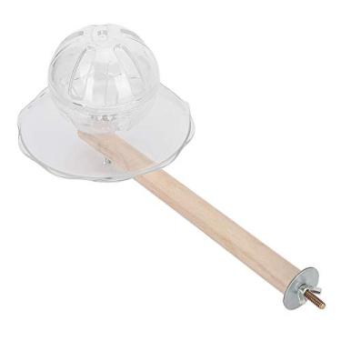 Imagem de Phefop Bola de Forrageamento de Pássaros, Brinquedo de Alimentação Inteligente de Acrílico e Madeira Com Poleiro para Papagaios e Pássaros