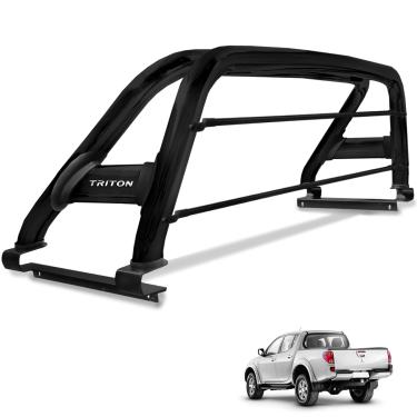 Imagem de Santo Antonio L200 Triton 2008 a 2018 Duplo Preto Com Barra