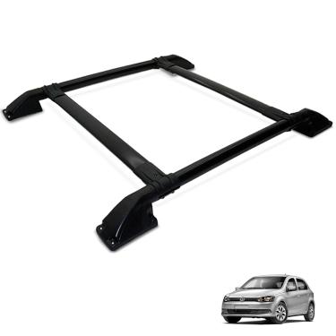 Imagem de Rack Bagageiro Teto Gol G5 G6 G7 G8 2009 a 2025 Tubolar Preto