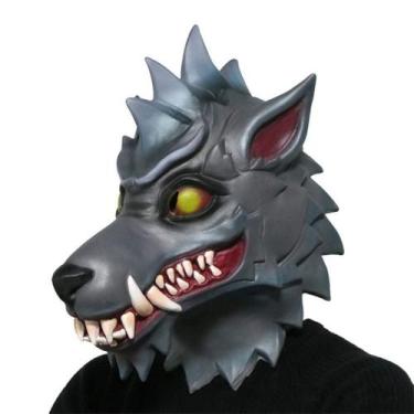 Imagem de Máscara Animal Head Wolf Latex Cosplay Halloween, tamanho adulto - yiw