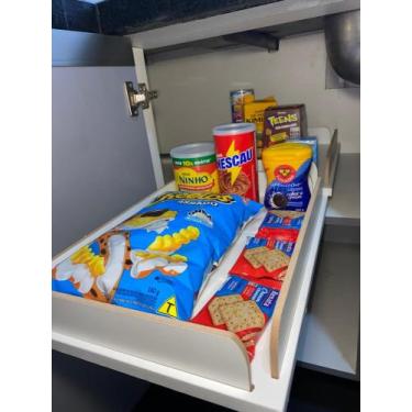 Imagem de Prateleiras com Borda e Sistema Deslizável Mdf Mais de 35 Medidas - po