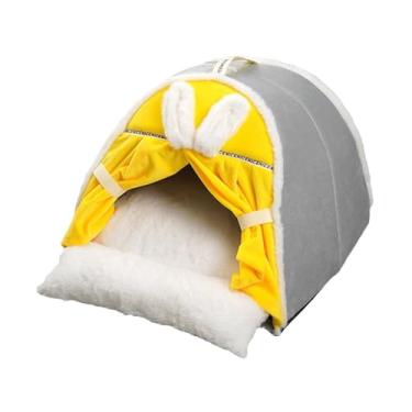 Imagem de Fenteer Casa de cachorro portátil inverno quente tenda casa auto aquecimento lavável de gato cama de gato para cães pequenos e médios inverno, eu