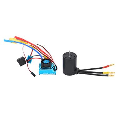 Imagem de Ainoli 3650 3600KV Brushless ESC e 120A Motor Brushless Peça de carro RC à prova d'água para carro RC 1:10 e carro RC 1/8