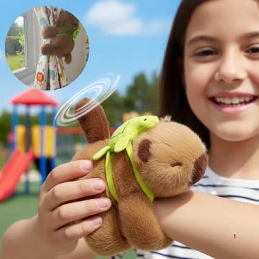 Imagem de Capivara de Pelúcia Pulseira Interativa com Cauda que Gira  Brinquedo 