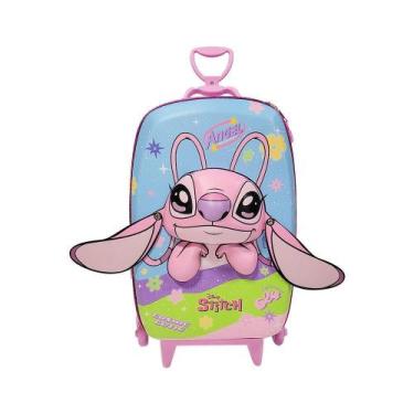 Imagem de Mala Infantil Angel Stitch 3D Com Rodinhas - ul - Max Toy