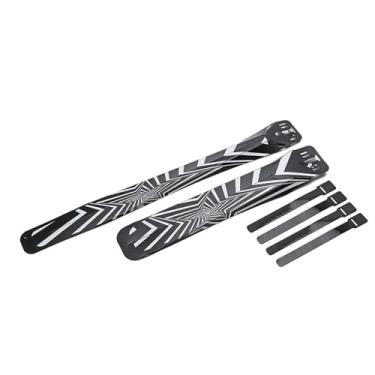 Imagem de Para-lamas de bicicleta à prova de poeira, protetor de pneu dianteiro e traseiro, leve, acessórios para bicicletas de marcha fixa, mountain bike e bicicleta de estrada.(Five-pointed Star)