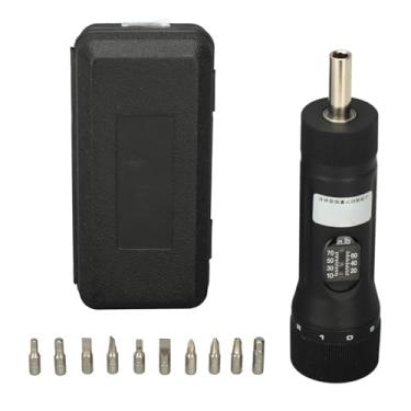 Imagem de Hilitand Chave de Fenda de Torque, Chave de Torção Ajustável de 1/4 Unidade 10-70 pol. Lbs Com Alarme Sonoro e Indicador LED para Conserto de Bicicletas, Manutenção de Automóveis,