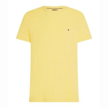 Imagem de Camiseta Tommy Hilfiger Stretch Slim Fit Tee Amarela-Masculino