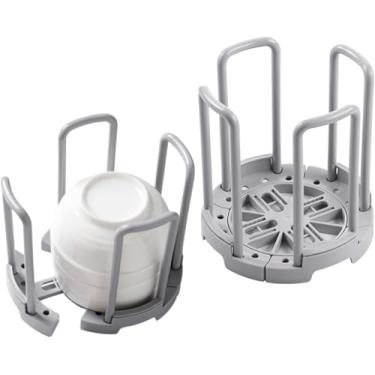 Imagem de Escorredor de Louça Telescópico, Escorredor de Louça, Escorredor de Pratos Suporte Organizador de Utensílios de Mesa Escorredor de Pratos com Bandeja Coletora de Gotas (Cinza)
