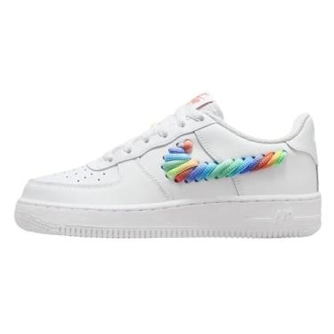 Imagem de Nike Tênis infantil Air Force 1 Lv8 1 (Gs), Branco/Terra Blush/Verde vapor/Multicolorido, 20