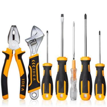 Imagem de Kit De Chave Fenda E Alicate Universal Chave Inglesa Imantada - Bomvic