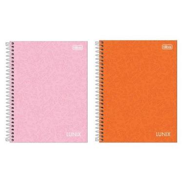 Imagem de Caderno Espiral Universitário Capa Dura 16 Matérias Tilibra Lunix 256 