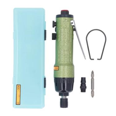 Imagem de Chave de fenda pneumática, alça reta movida a ar, 7000 RPM, alta eficiência, 1/4 pol. NPT para linhas de montagem de fábrica, instalação de manutenção, material de alumínio, leve