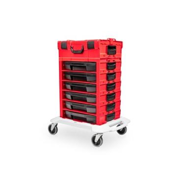 Imagem de TEKTON Conjunto de ferramentas de 248 peças em carrinho de ferramentas de empilhamento modular (6 gavetas) | OLB99007