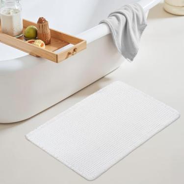 Imagem de GRANNY SAYS Tapete de banheiro Waffle, 51 x 81 cm, branco