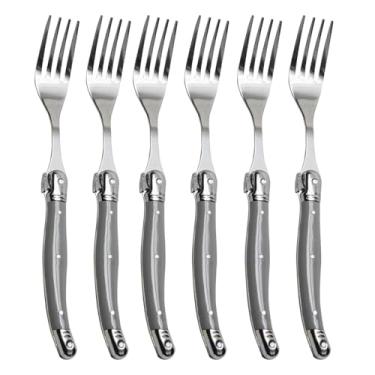 Imagem de Conjunto De 6 Garfos Laguiole Luxo (Cinza)