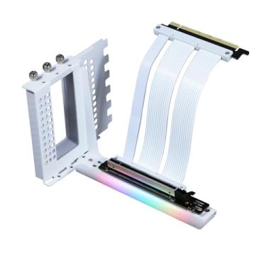 Imagem de FormulaMod Kit de suporte de GPU vertical V3 com cabo Riser PCIe 5.0 x16, suporte ajustável (13-17 cm), sincronização ARGB de 5V, aço resistente, Riser Gen5 de 90 graus para ATX/MATX (design PCI