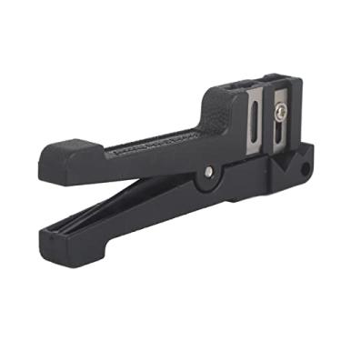 Imagem de Dpofirs Decapadores de Fibra óptica Ferramenta Manual de Faca de Cabo Coaxial Eficiente para Eletricistas Plástico Preto + Metal 3,5 pol. Adequado para Bainha de Cabo Dendrítico Interno, Tubo Solto