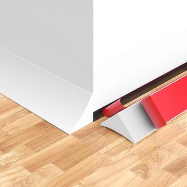 Imagem de Jsiwoth 3,5 m flexível em forma de L, acabamento de moldagem flexível dobrável com acabamento de descascar e colar, acabamento de canto de silicone à prova d'água para piso, parede, escadas, armário