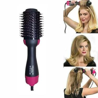 Imagem de Escova de Cabelo Secadora Multiuso profissional Portátil e original110V/220V