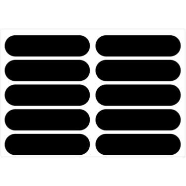 Imagem de Winsyison 10 peças de fita reflexiva preta, adesivos refletores de capacete de motocicleta, refletores de visibilidade noturna, decalques de capacete para motocicletas, bicicletas, scooters e