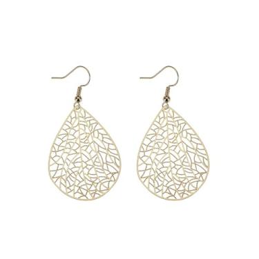 Imagem de Brincos de argola banhados a ouro 14K para mulheres, moderno, grosso, conjunto de brincos geométricos irregulares, leves, hipoalergênicos, com caixa de presente de prata esterlina 925, 3.54*2.36*0.19