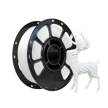 Imagem de iBOSS Filamento de impressora 3D fosco PLA Plus 1,75 mm, carretel de papelão fosco PLA+ 1 kg (1 kg), precisão dimensional +/- 0,02 mm para a maioria das impressoras 3D FDM (branco fosco)