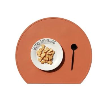 Imagem de 4 peças, jogo americano de silicone, multifuncional, impermeável, lavável, isolamento térmico, tapete para copos, para mesa de jantar, acessórios de cozinha, ideal para uso em sala de jantar, cozinha