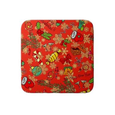 Imagem de Ladrilho Decorativo de Cerâmica Com Estampa Premium de Feliz Natal