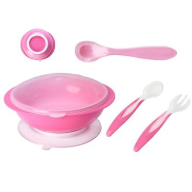 Imagem de Prato para Bebê Alimentação (ROSA)